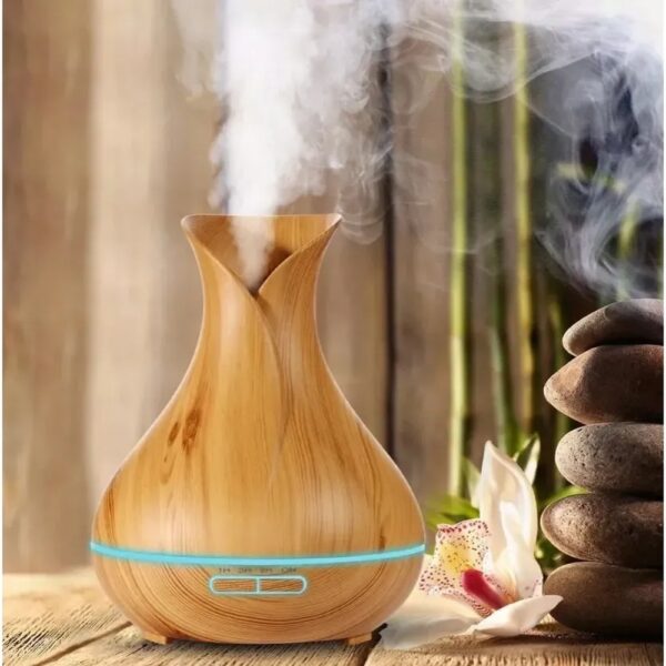 Umidificador Difusor Aromas Óleos Essenciais 7 Cores 400ml