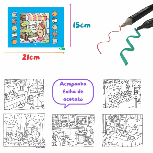 Livro de Colorir Personalizado desenhos Bobbie Goods - Image 3